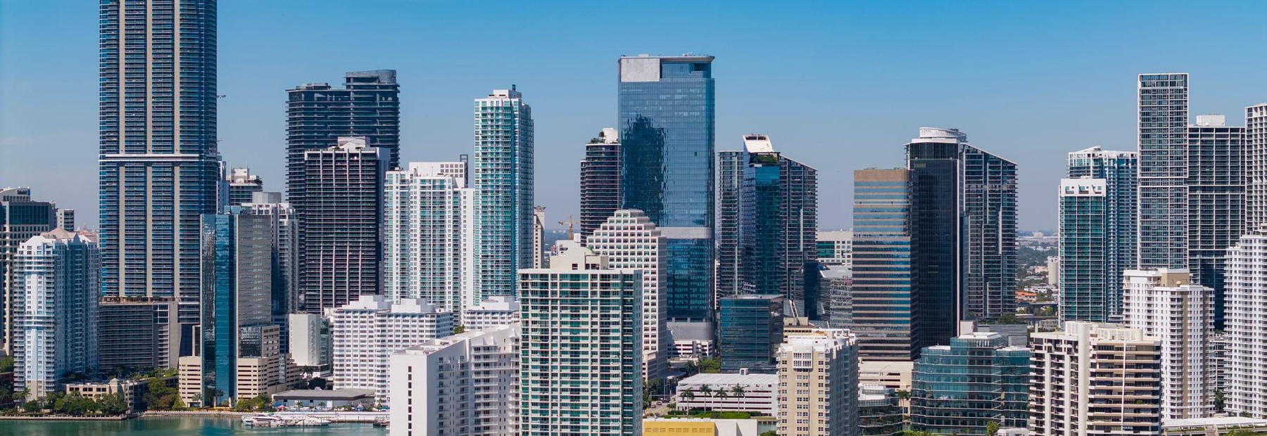 Miami skyline and waterfront